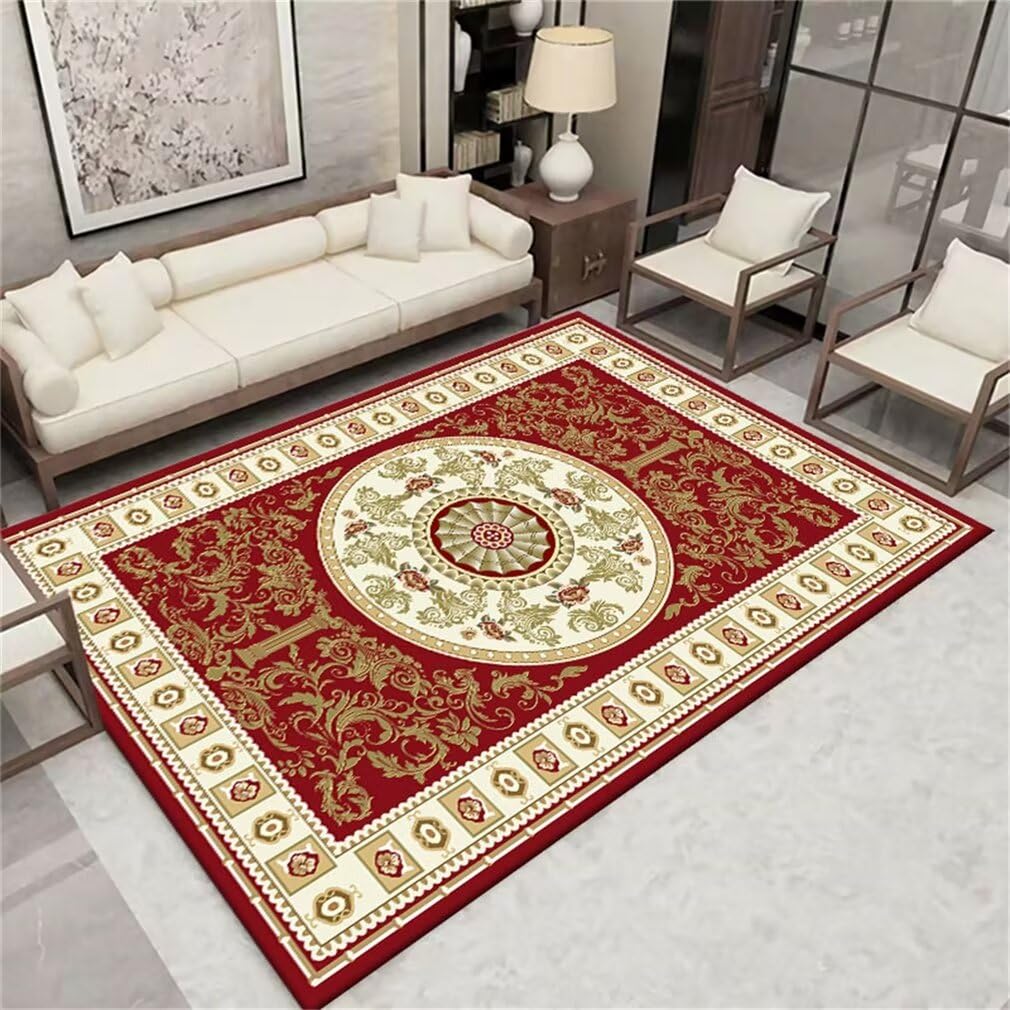 Tapis lavable en machine pour chambre ado rétro floral 150x200cm