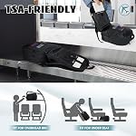 Travel Laptop Backpack, 17.3 Inch Extra Large Laptop Backpack with USB Charging Port 45L Travel Backpack for Men Women Water Resistant Computer Backpack for College School Work Business, Blcak