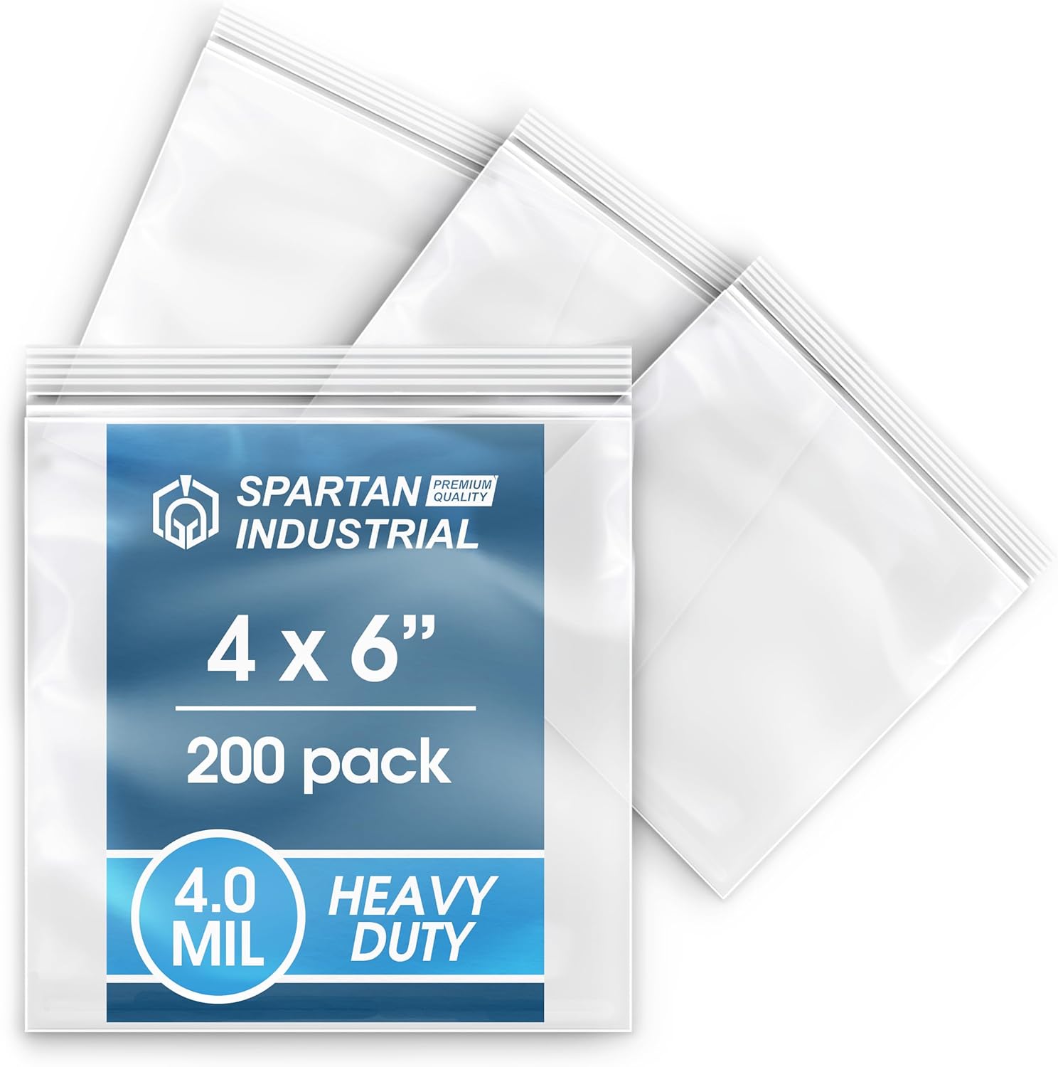 Spartan Industrial 200 Count 4” X 6” (4 Mil Heavy Duty