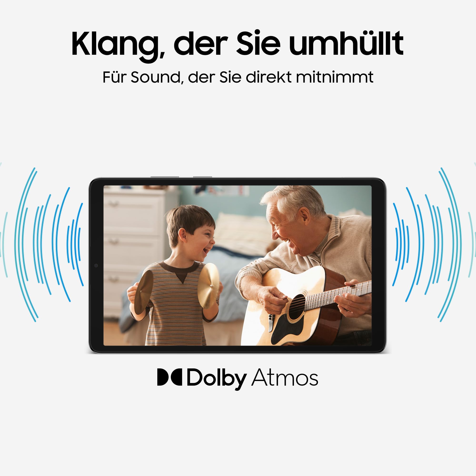 Samsung Galaxy Tab A11 Enterprise Edition, Android Tablet, 8,7 Zoll Display, 64 GB Speicher, 4 GB RAM, Dolby Dual-Lautsprecher, LTE, 1 Jahr Knox Suite, 3 Jahre Herstellergarantie, Grey