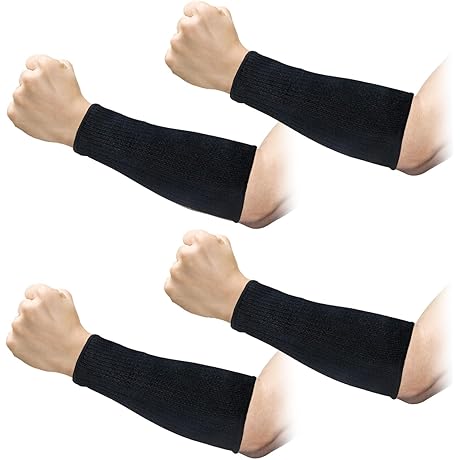 CUT RESISTANT SLEEVES 5-Level Protection Non-Slip Wear-Resistant Working Sleeve Anti-Abrasion Forearm Protector...