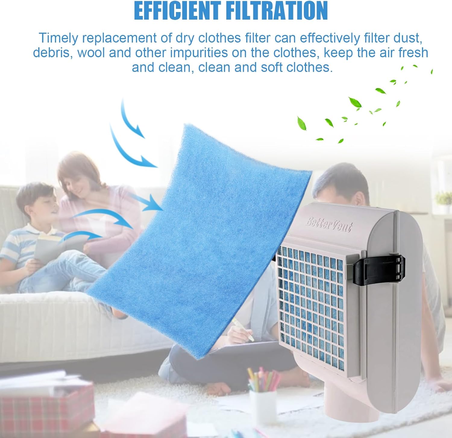 Dryer Filter Replacement (24 Pcs) for Bettervent Indoor Dryer Vent, Better Vent Replacement Filters