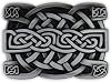 HAQUIL Buckle Rage Mens Celtic Endless Knot Braided Art Design Men Jeans Accessories Belt Buckle Black Knot Western Fashion