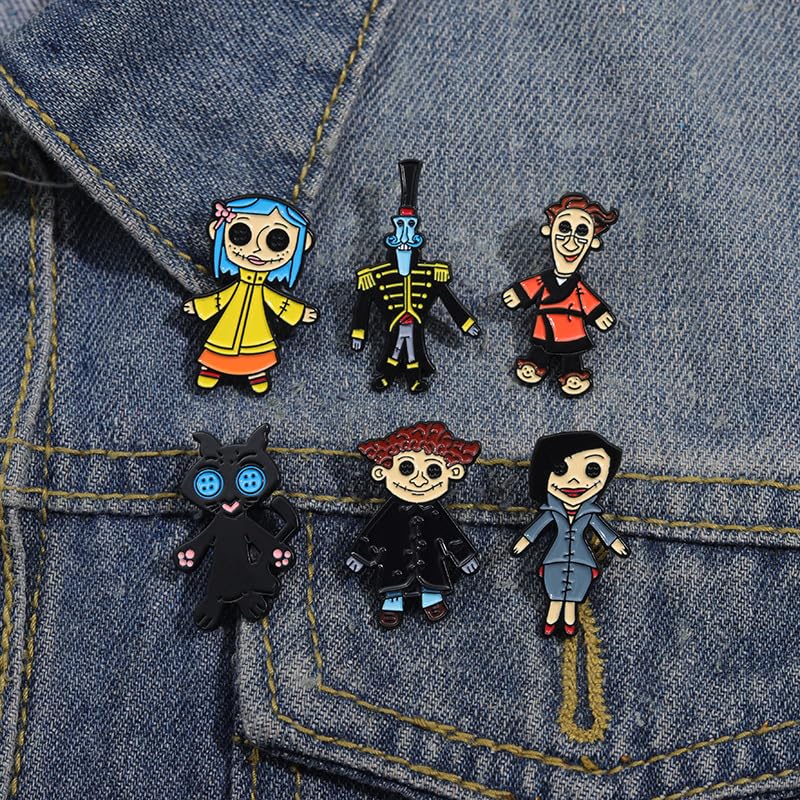 Halloween Brooch Horror Movie Inspired Enamel Pins Set for Jacket Backpack Hat Pant Accessories Halloween3