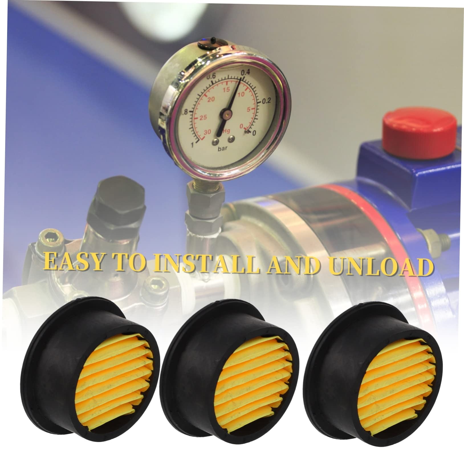 Lurrose 5 Set Filtri Ricambio Per Compressore Silenziatore Per Riduzione Del Rumore Accessori Impermeabili E Facili Da Installare Per Compressori Aria 10 Pezzi*5