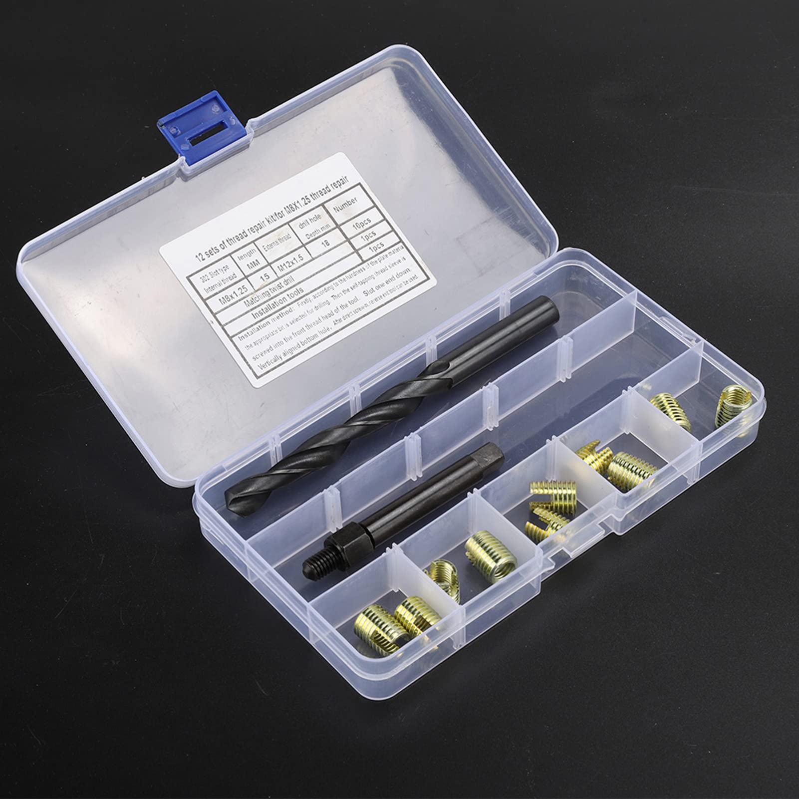 Kit De Réparation De Filetage M8 X 1,25 – Inserts Auto-taraudeurs Pour Voitures, électroménagers, Etc.