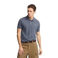 Polo Club Polo Manica Corta Uomo Denim Blu Regular Fit Maglietta 100% Cotone