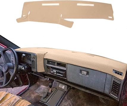 Dash Cover Mat Custom Fit for 1986-1993 Chevy Chevrolet S10 Blazer/GMC S15 Jimmy Sonoma/91-94 Olds Oldsmobile Bravada,Dashboard Cover Pad Carpet86-93 Beige