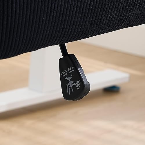 Miniatura 7 de YITAI Stripes Velvet 360°Swivel Desk Chair, Modern Height Adjustable Home Office Armchair with Gold Base and Wheels for Vanity, Comfy Computer Chair