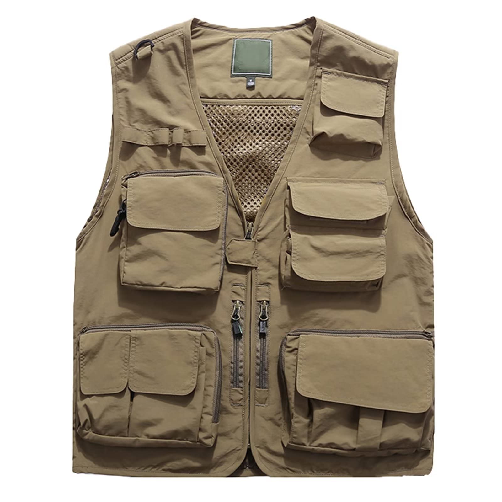 Gilet Hommes en Plein Air Multipoches Pêche Vestes sans Manches Photographie Camping Gilet De Chasse