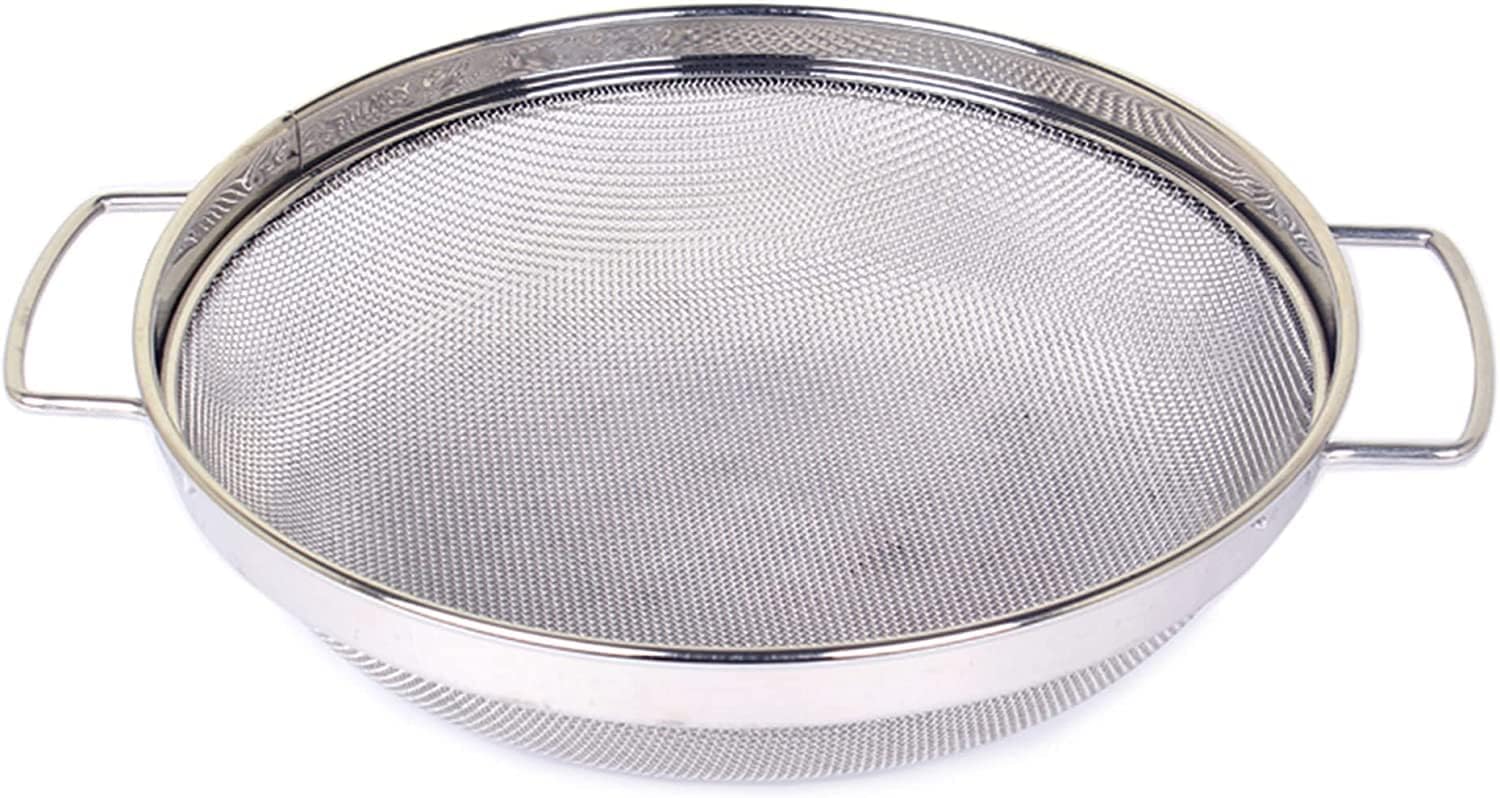 Stainless Steel Puran Jali/Chalan, 25 cm, Silver, Purpose for Sieving and Pulping of Food Grain Wet Dough and Mango in Home Kitchen, Restaurants, Hotels and Catering Services (10 INCH)