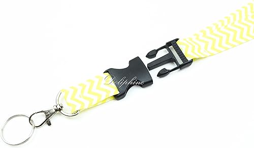 Miniatura 9 de Wave escindidas tela cuello Chevron Lanyard con hebilla desmontable