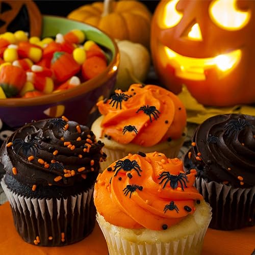 Miniatura 6 de TUPARKA 500 mini arañas realistas de plástico, araña falsa de Halloween, fiesta, accesorios de broma, tamaño mixto