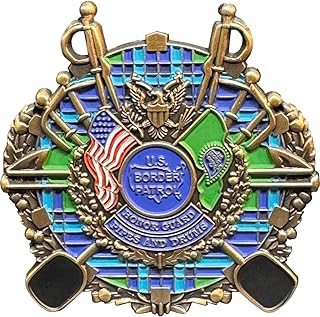 GG-003 Border Patrol Agent Pipes and Drums Lapel Pin CBP BPA Honor First