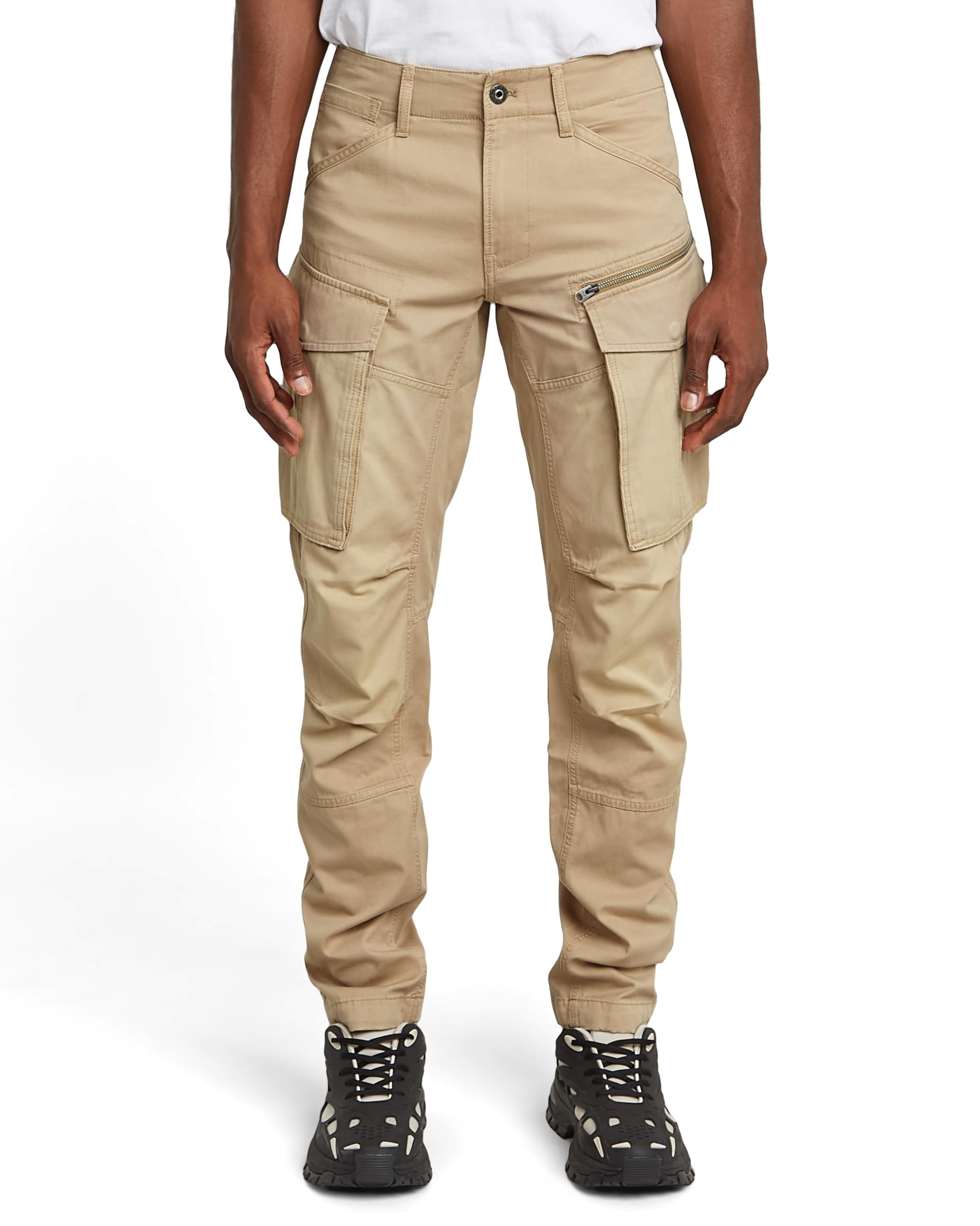 G-STAR Homme Pantalon Rovic Zip 3D Regular Tapered, Brun (Lion D02190-C962-1610), 28W / 30L
