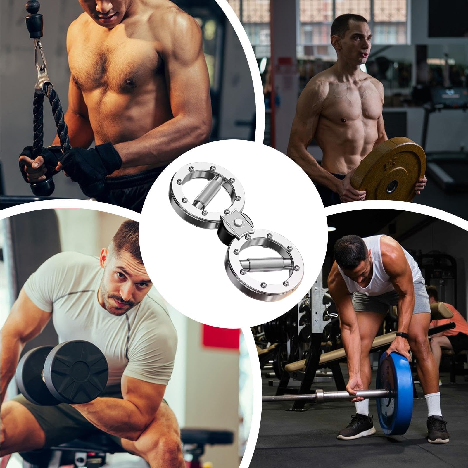 Máquina quemadora giratoria Fortalecedor muscular con agarre giratorio 360