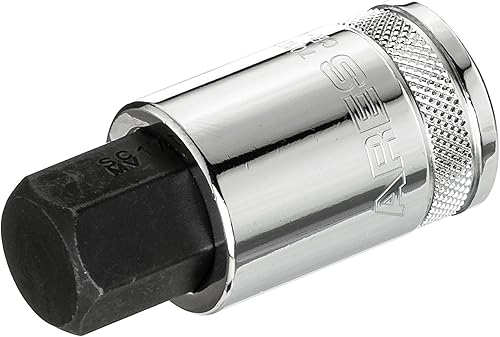 ARES 70121-12-Inch Drive 0.669 in Hex Bit Socket - Zócalos de acero CR-V tratados térmicamente y brocas mecanizadas CNC de acero S2 disponible en Yaxa Peru