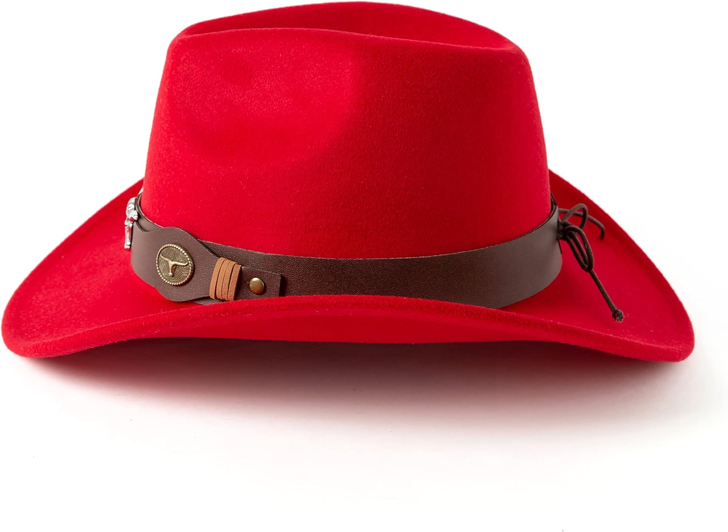 Gossifan Classic Womens Western Cowboy Cowgirl Hats with Wide Belt - Image 3