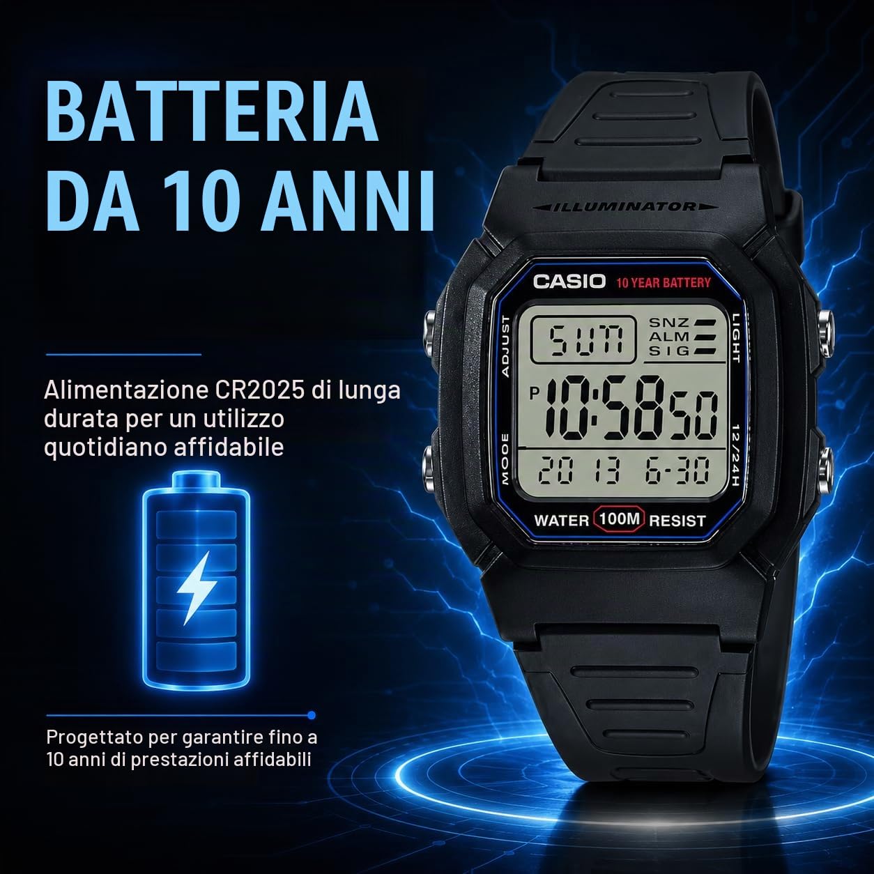 Casio W-800H-1AVCF