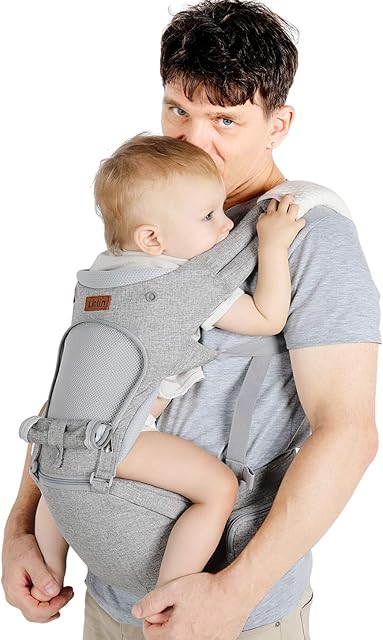 Lictin Baby Carrier Wrap for Infant - Breathable Baby Carrier with 6 in 1 Carrying Ways, Ergonomic Hip Seat Baby Back Carrier for Newborn to Toddler ( 3.5kg to 20kg)