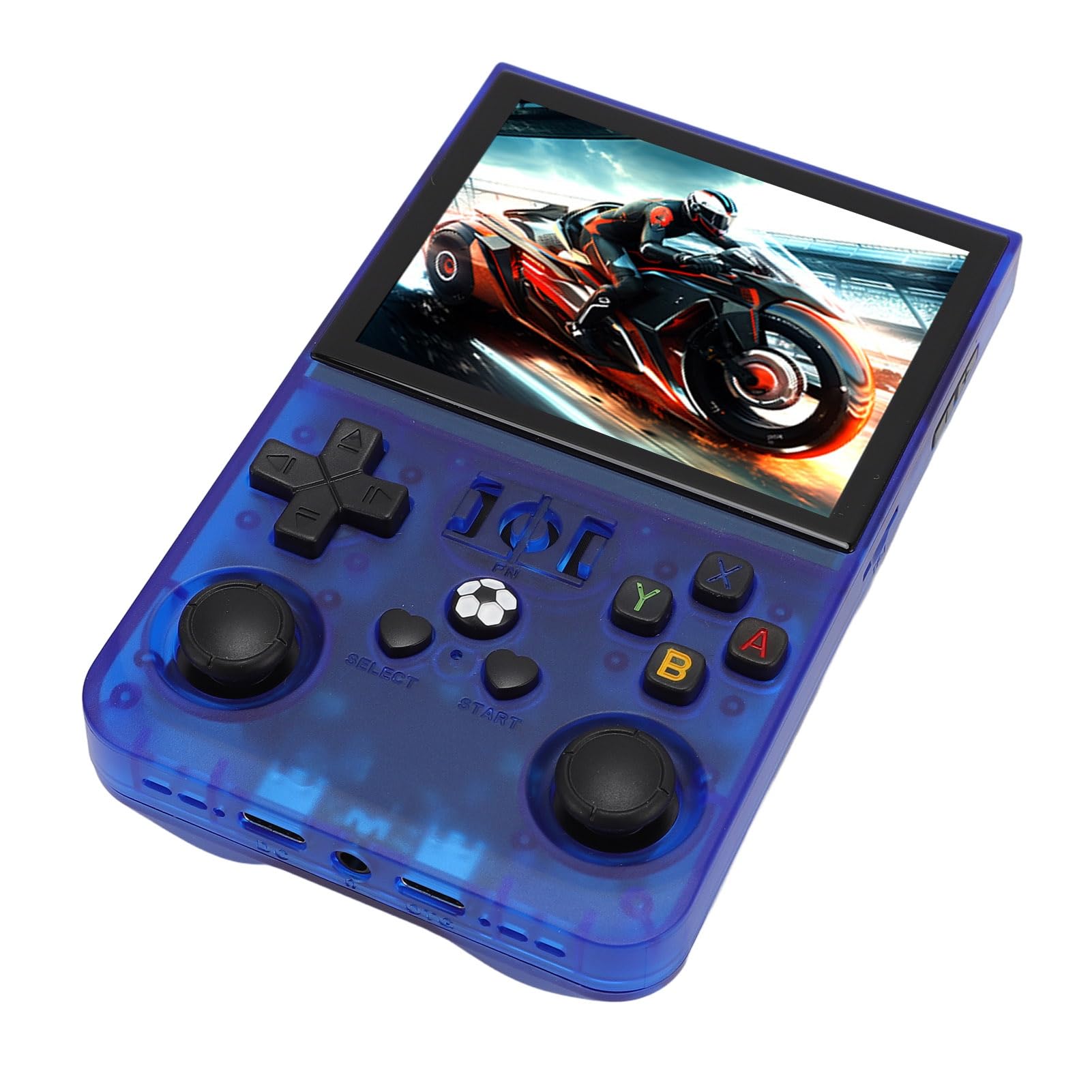CHICIRIS R36PRO Handheld-Spielekonsole, 3,5-Zoll-IPS-Bildschirm 640x480 Open-Source-Gameplayer mit 4000-mAh- und 2 Joysticks, für über 60 Emulatorspiele und Retro-Gaming (128GB)