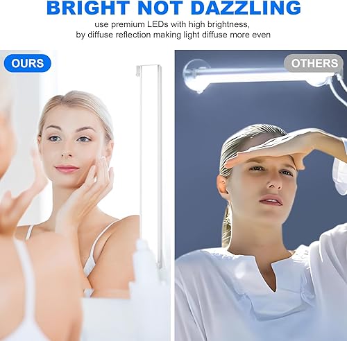 Miniatura 2 de MY BEAUTY LIGHT Luces LED de tocador de ángulo ajustable para espejo, luces LED de maquillaje regulables brillantes y de temperatura de color