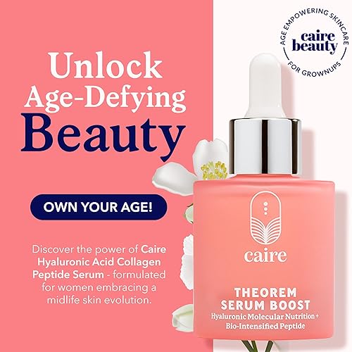 Miniatura 2 de Caire Suero de péptido de colágeno de ácido hialurónico biodisponible 'Own Your Age' para cara, ojos + cuello  0.5 fl oz