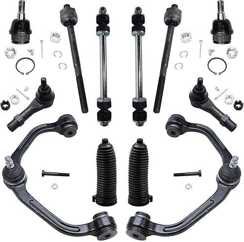 Miniatura 42 de Detroit Axle - Kit de suspensión delantera 2WD para Ford F-150 2004-2005, 2 brazos de control superiores, 2 rótulas inferiores, 2 barras