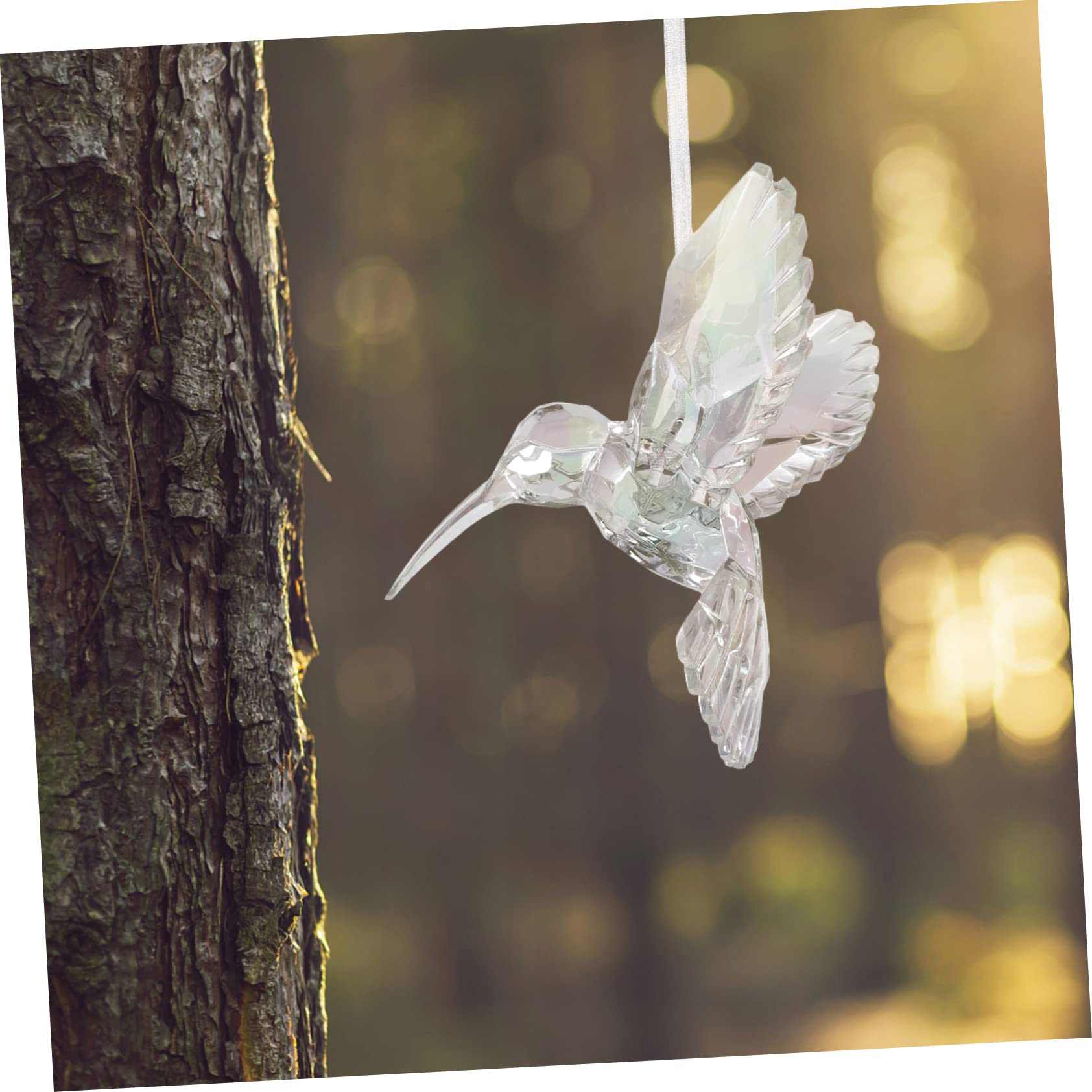 Zerodeko 9stücke Teiliges Acryl Hummingbird Ornament Bunte Hängende Vogel-Dekoration Für Weihnachten Garten Und Feste Für Kreative Wohnraumgestaltung Fliegende