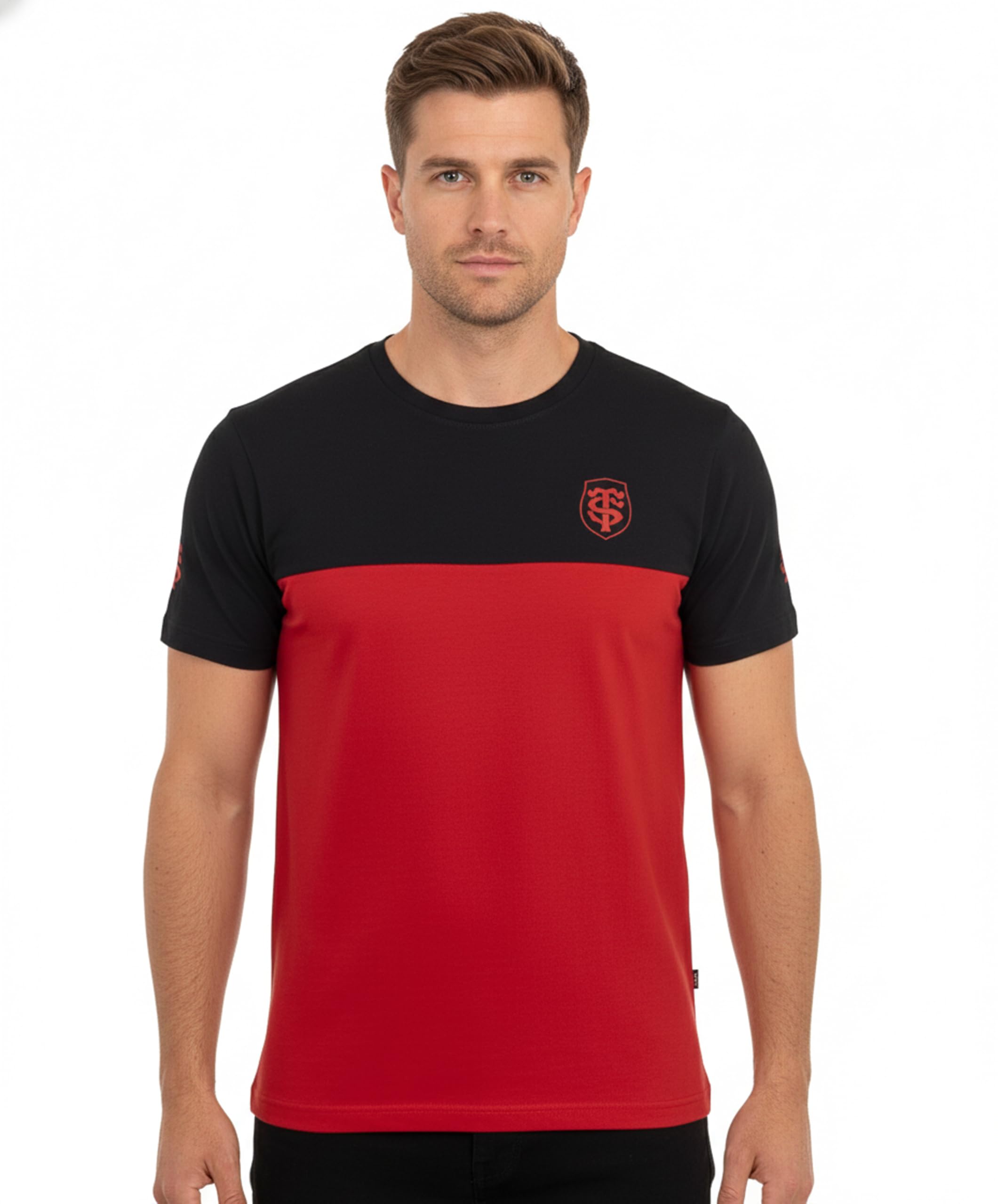 STADE TOULOUSAIN Toulouse Official Rugby Collection T-Shirt, Black, XXL
