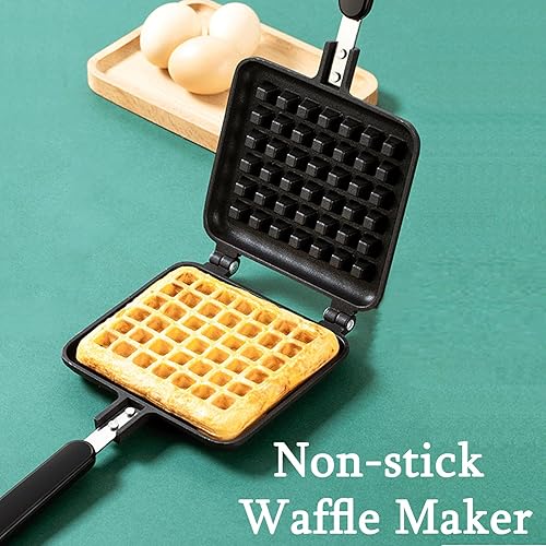 Miniatura 2 de Waffle Baking, plancha para gofres, cocina doméstica de gas antiadherente tradicional waflera sartén estufa Bélgica Waffler prensa placa cocina