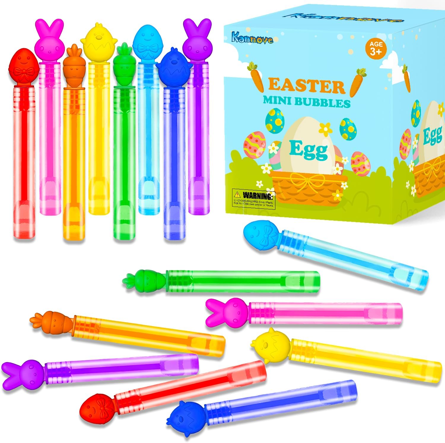 Bulk Easter Mini Bubbles Wands for Kids,200 Pack Easter Party Favors Toys for Toddlers,Non Candy Easter Basket Goodie Gift Bag Stuffers,Pinata Fillers Classroom Games Activities Prizes for Boys Girls