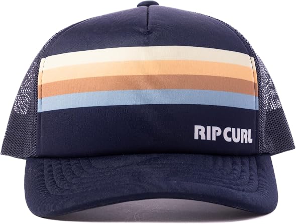 Rip Curl Unisex Adult Youth Trucker Hat with Snapback Closure and Mesh Back - Adjustable, Breathable Cap for Boys & Girls