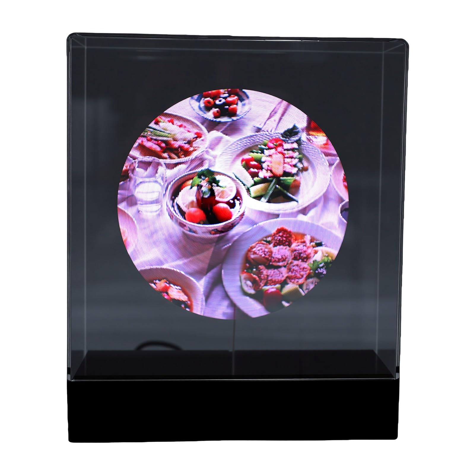 3D-Hologramm-Lüfter, Auflösung 2000 X 192, 4 GB Speicher, 96 LED-Perlen mit App und Benutzerdefinierter Videobearbeitung, für Partybar Im Innenbereich