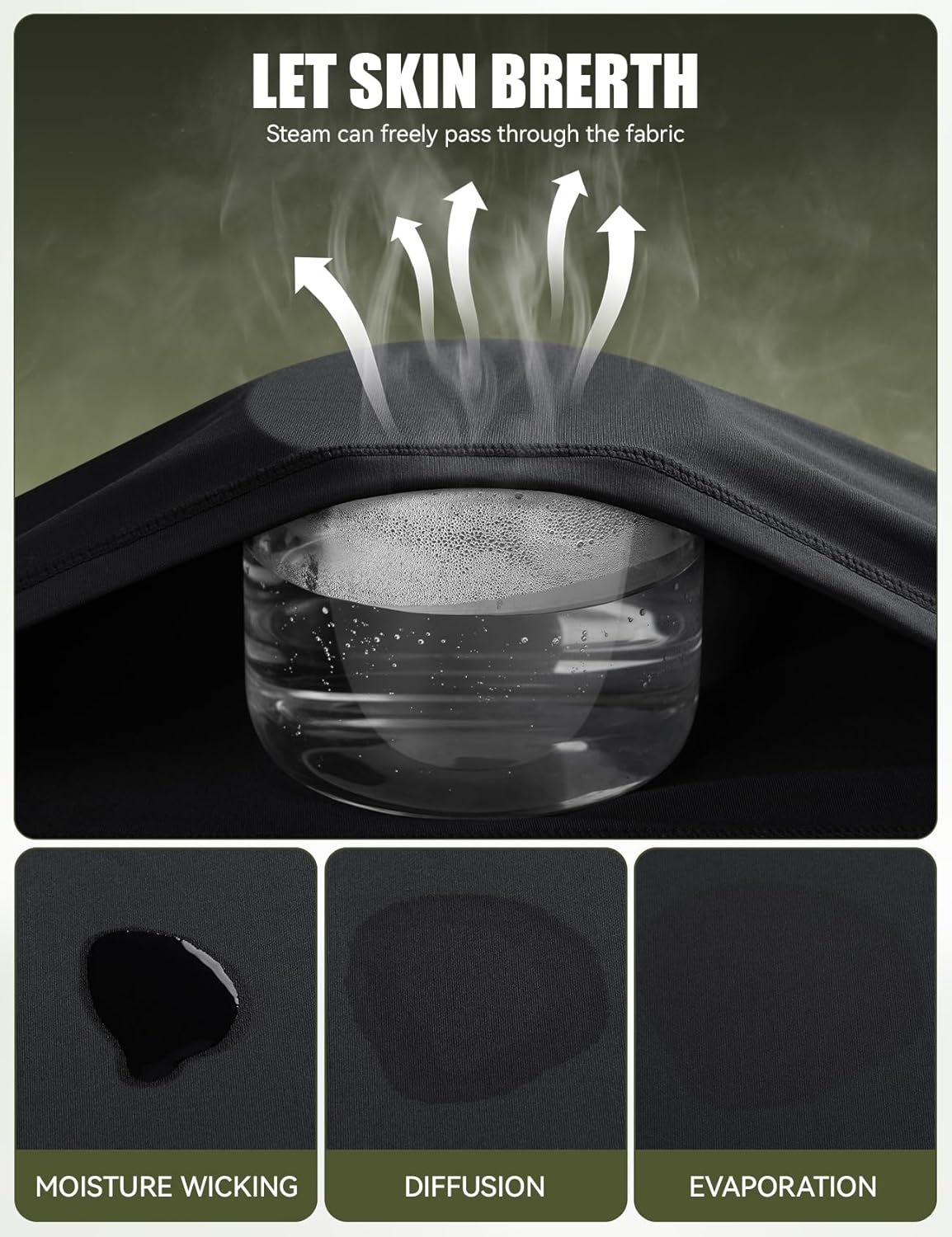 Niksa 1/2 Pack Long Sleeve Compression Shirts for Men, Workout Base Layer Athletic Gym Tops Quick Dry Running Undershirts - Image 5