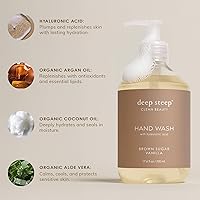 Vista 7 de Deep Steep Jabón Líquido para Manos, Lavanda y Manzanilla, 17.6 oz Limpiador Hidratante con Aceite de Oliva, Aloe Vera, Glicerina y Ácido