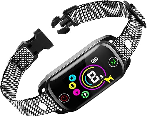 Collar antiladridos para perros grandes, pequeños y medianos, collar antiladridos recargable, collar inteligente de ladridos con 8 sensibilidad