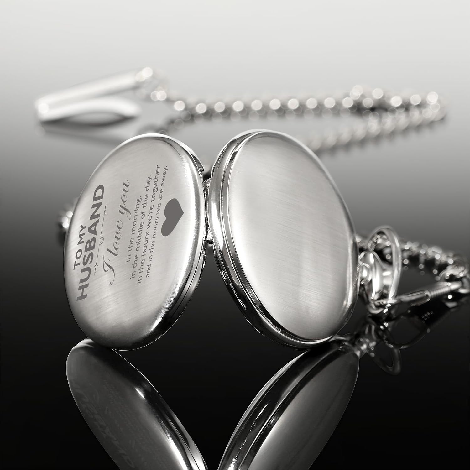 TREEWETO Mens Pocket Watch Gifts for Birthday Anniversary Valentines Day Wedding Fathers Day Christmas, Personalized Pocket Watches for Him