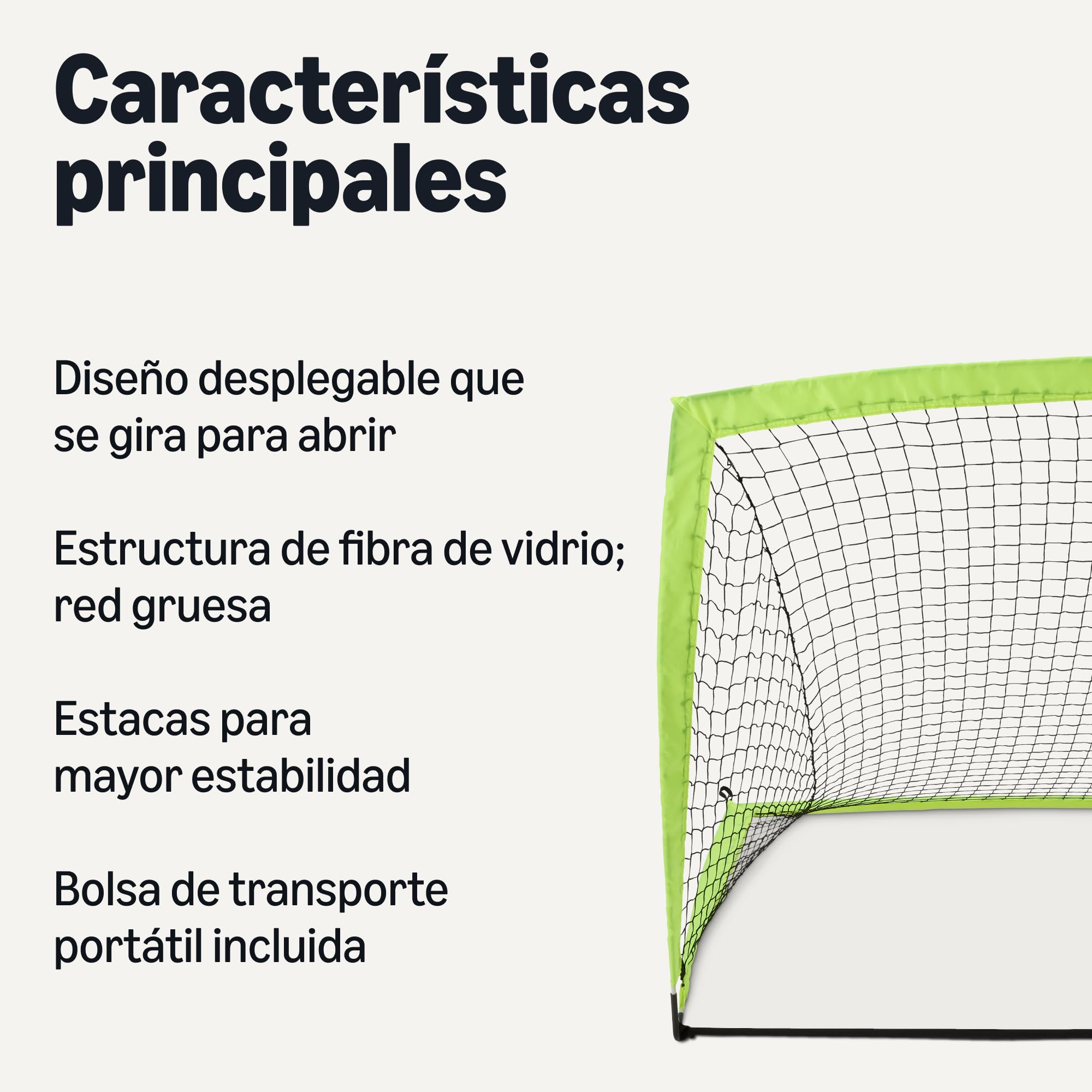 Amazon Basics Portable Pop Up Soccer Goal Net for Backyard Training