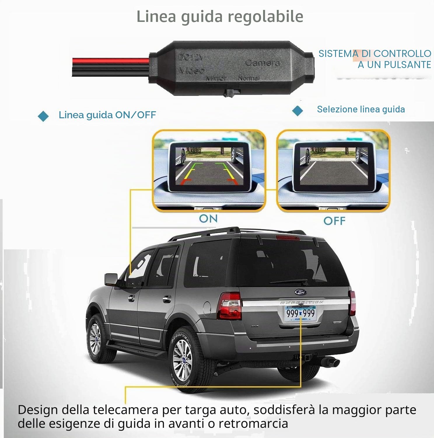 Telecamera di retromarcia integrata nella maniglia del tronco telecamera posteriore di backup per BMW X1 F48/3er F30/5er F10/1er 2018-2019