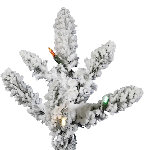 Miniatura 2 de Vickerman Árbol flocado de Utica con 492 puntas