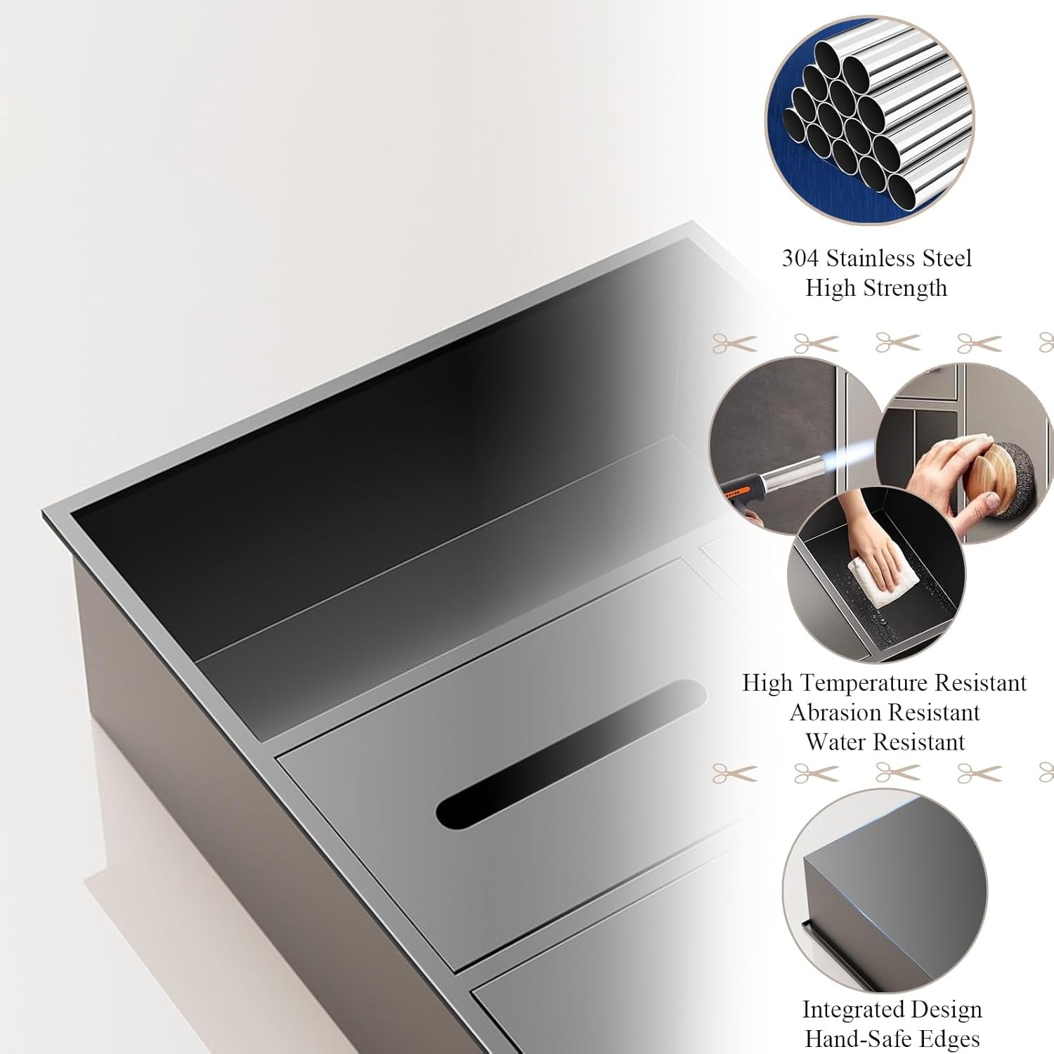 Lar for Shower Wall, Toilet Paper + Open & Private STO Shelf + Trash Bin + Toilet Brush Holder, Embedded Shower s(Black)