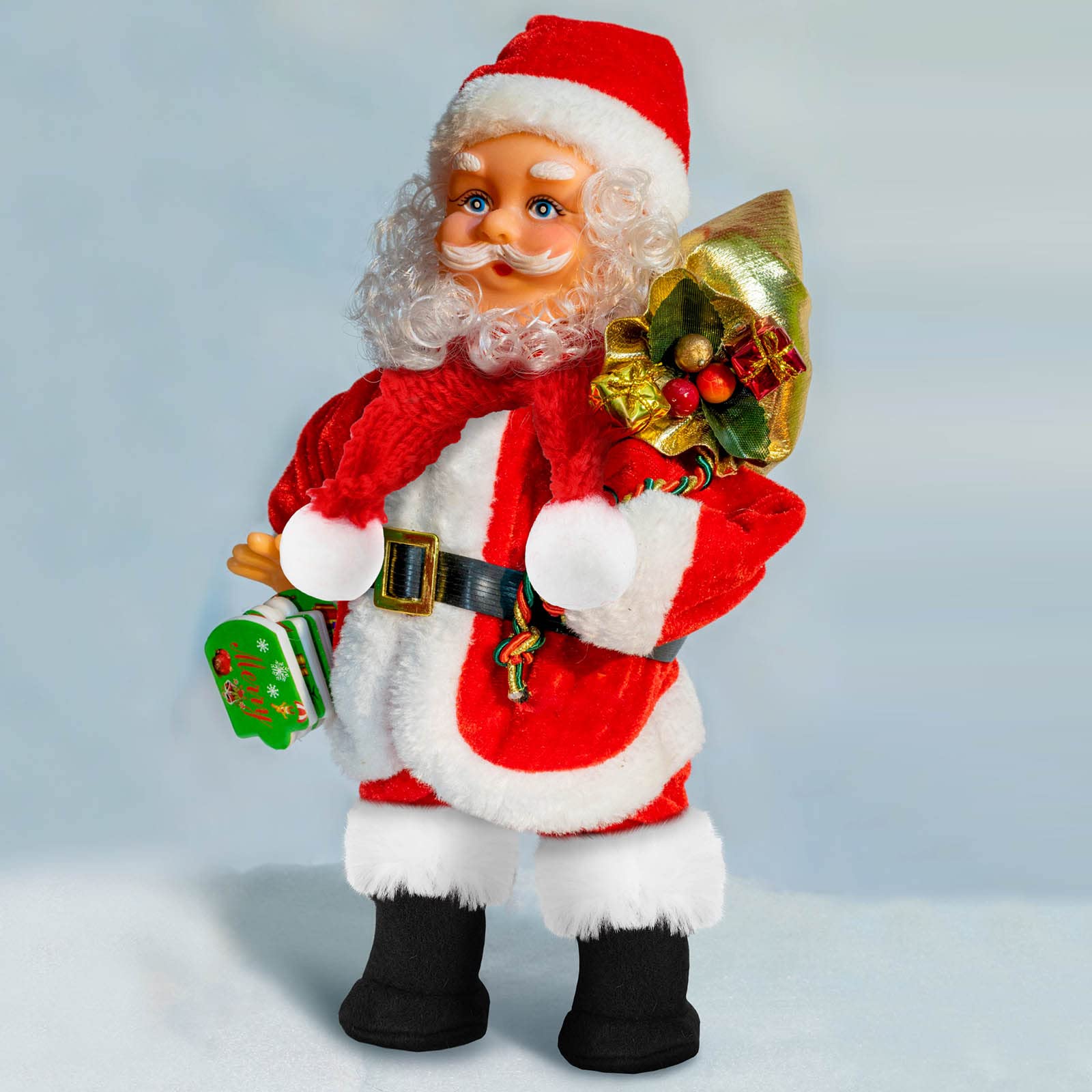9 piezas de ropa de muñeca de Navidad de 11.5 pulgadas, accesorios de ropa de muñeca de invierno, incluye suéter de Papá Noel, zapatos, botas de nieve, pantalones cortos (negro, rojo, 6