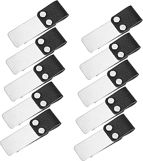 SOESFOUFU 10 pçs clipe de aço inoxidável clipes para notas clipe de notas clipe de notas porta-cartão fichário carteira clipe para dinheiro clipe de dinheiro clipe de dinheiro clipe de dinheiro clipes de organização de papel prata