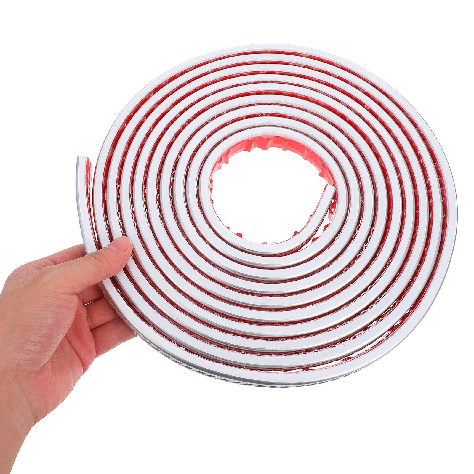 Moldura Autoadhesiva Flexible de Pvc Plata de 2cm para Techos
