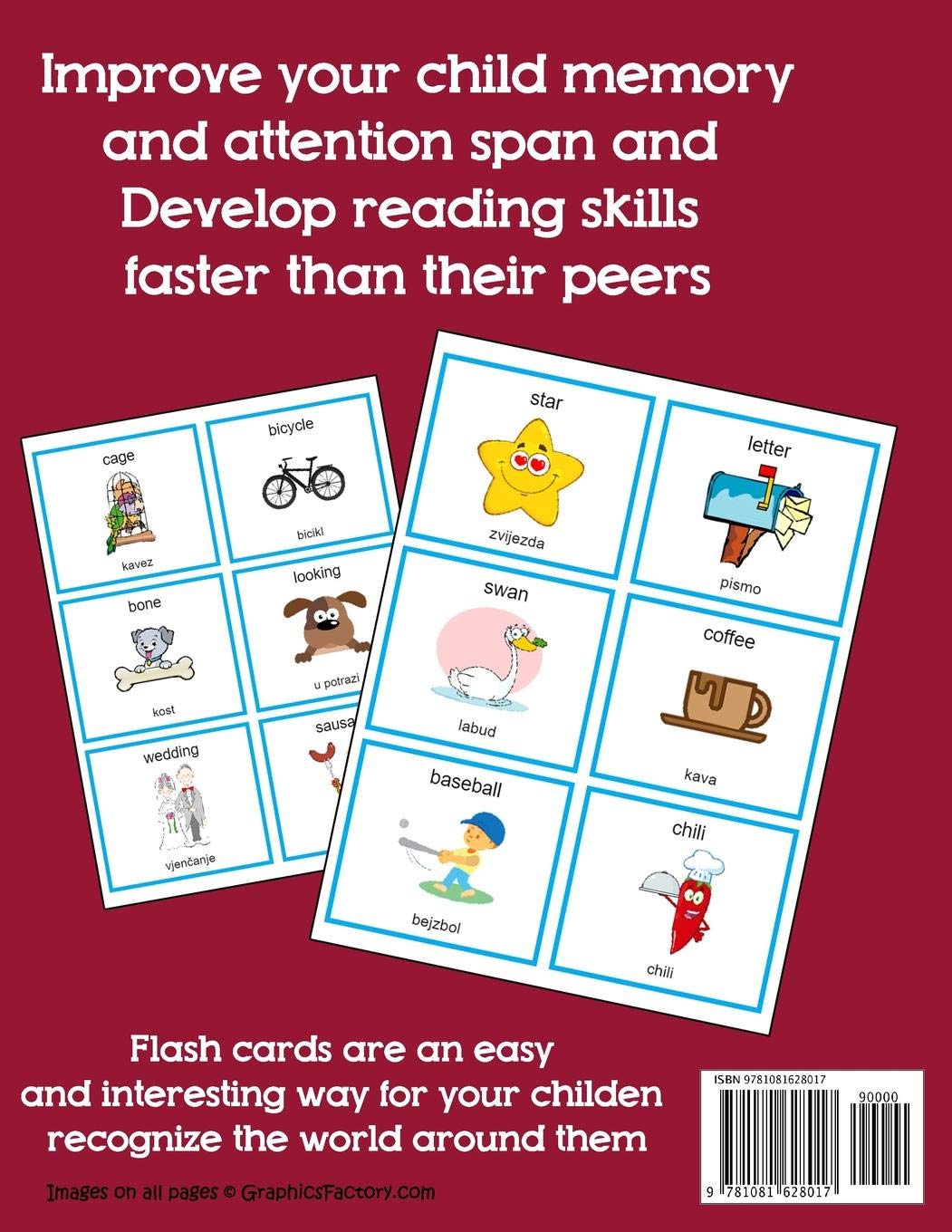 Image secondaire de 500 Flashcards en Anglais-Croate avec Images pour Bébé - Apprentissage Ludique