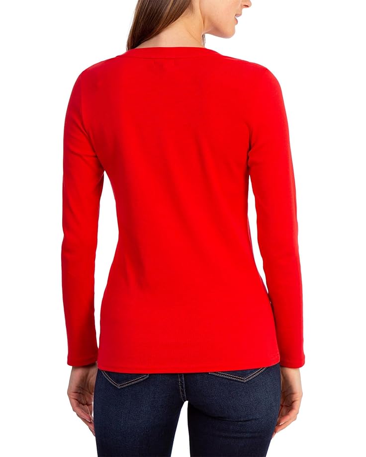 U.S. POLO ASSN. USPA Long Sleeve Rib V-Neck Tee - #2 of 2