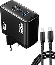 INIU 100W USB C Charger, PD GAN 3-Port Type C Fast Charging, Compact and Portable Charger with MacBook Air, iPad Pro, iPhone 17 16 Pro MAX, Samsung Galaxy S25 S24 S23 Ultra, Steam Deck Switch 2 etc