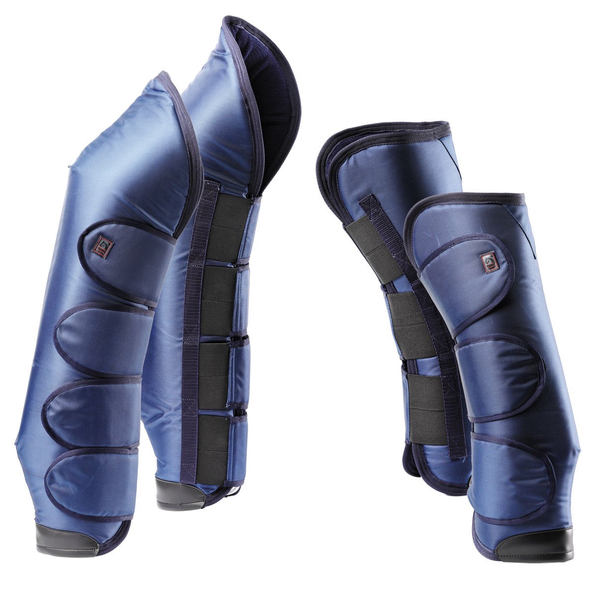 Tattini PARACOLPI Alti da Trasporto in Nylon Fodera in Pile Rinforzo in Pelle Set 4 pz