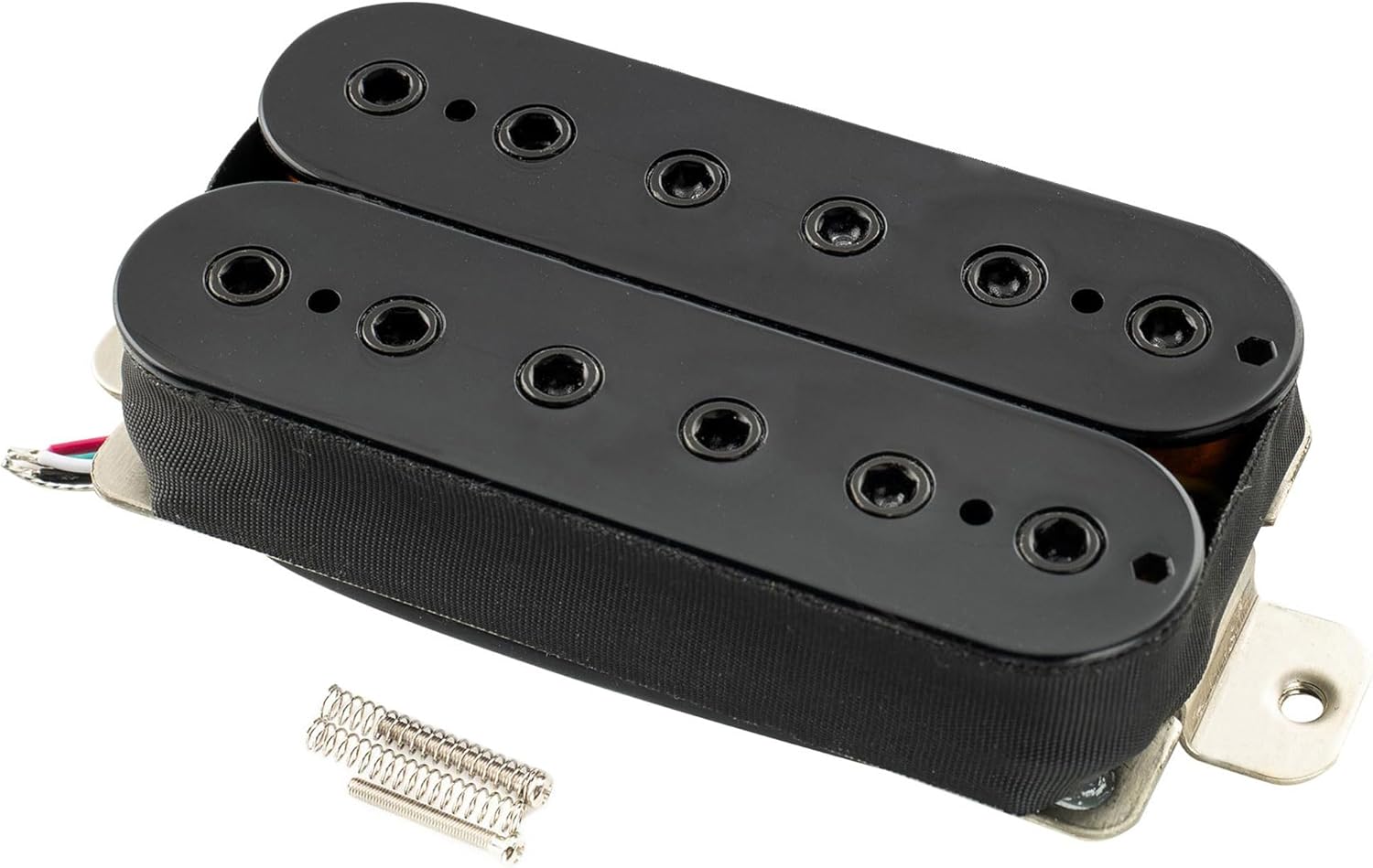 Musiclily Pro HH-HEXA Alnico 5 Uncovered Adjustable Hexagonal Poles Humbucker Bridge Pickup for Electric Guitar, Black